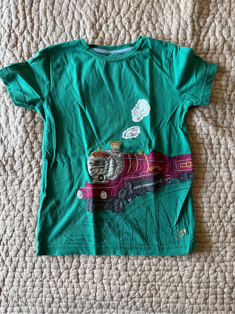 Mini Boden Harry Potter Hogwarts Express Train Appliqué Graphic unisex t-shirt
